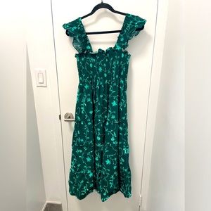 Hill House Home Ellie nap dress - green botanical